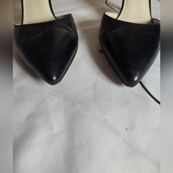🔥EUC MICHAEL KORS LEATHER GIULIANA MID ANKLE STRAP PUMPS - Picture 4 of 16